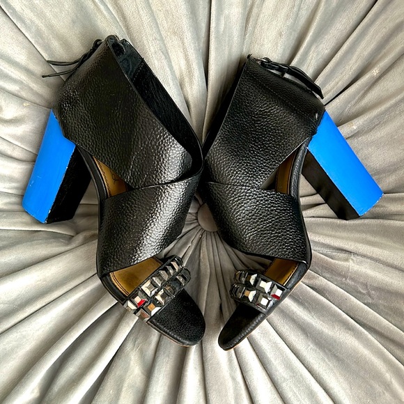 Splendid block heel leather sandals - Picture 7 of 10